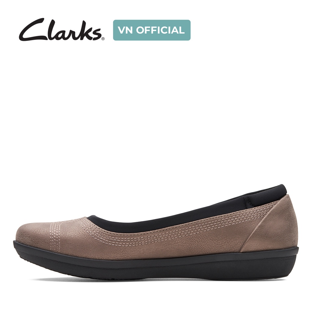 Giày búp bê nữ màu đồng ánh kim CLARKS Ayla Low