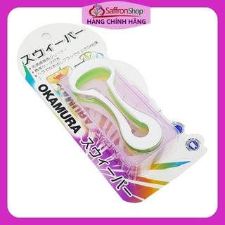 Dụng cụ cạo lưỡi cao cấp Nhật Bản Okamura - vệ sinh răng miệng chất lượng Nhật - Vỉ 5 Cái