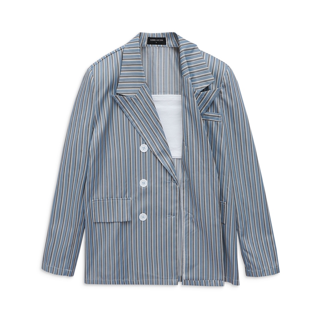 Set Nữ Quần Short + Áo Blazer  6 Nút , Chất Vải Kate , WSD000114,SOMEHOW