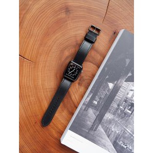 Dây Apple Watch Da VegTan Ý Cao Cấp Handmade, Dây đồng hồ apple watch da thật -khâu tay thủ công [KÈM BỘ KHOÁ CHỐT]