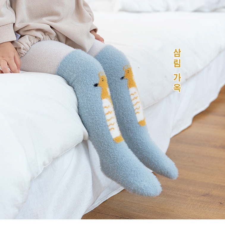 Vớ Cotton Thuần Khiết Dày Ấm Áp Hình Hoạt Hình Dễ Thương Cho Trẻ Sơ Sinh 0-8 Tuổi