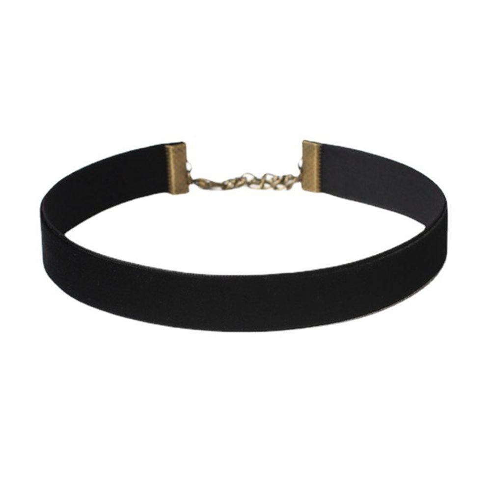 NIUYOU Vòng Cổ Choker Dây Nhung Phong Cách Gothic Cổ Điển