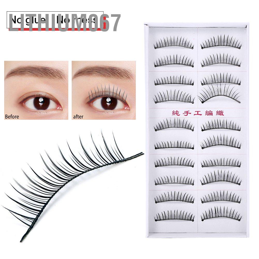 [Hàng mới về] 20 cái lông mi giả dài 10mm sợi mảnh cho hàng mi tự nhiên