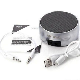 Loa bluetooth vỏ nhôm akus bs01 bảo hành 12 tháng 1 đổi 1