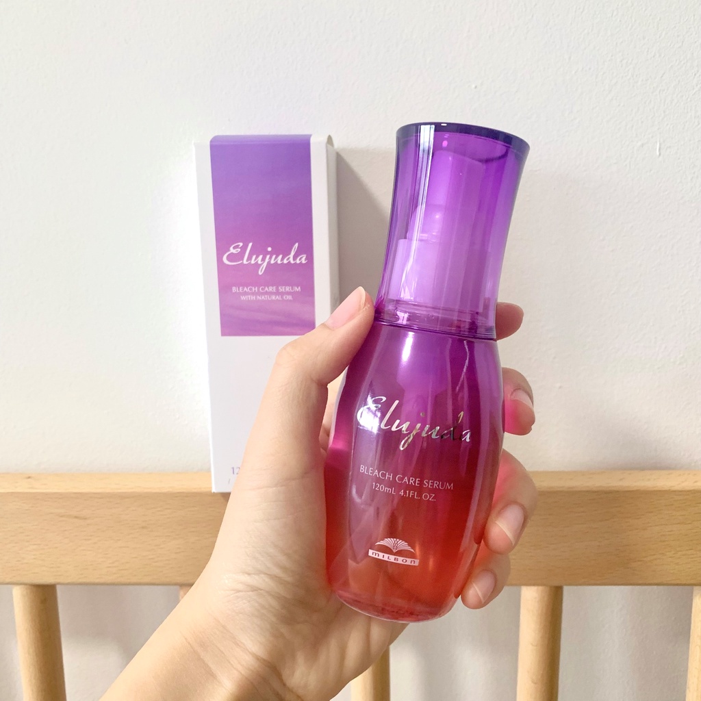 Tinh Dầu Dành Cho Tóc Tẩy, Tóc Sơ Rối Và Khó Vào Nếp Milbon Elujuda Bleach Care Serum 120ml