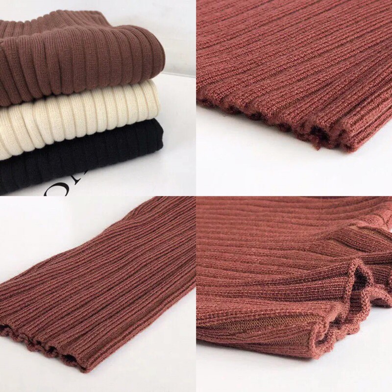 Váy len cổ tròn thời trang thu đông quảng châu 2021