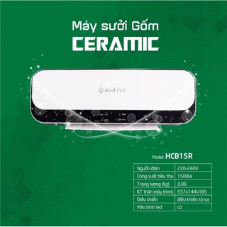 Máy suởi gốm erito hcb15r