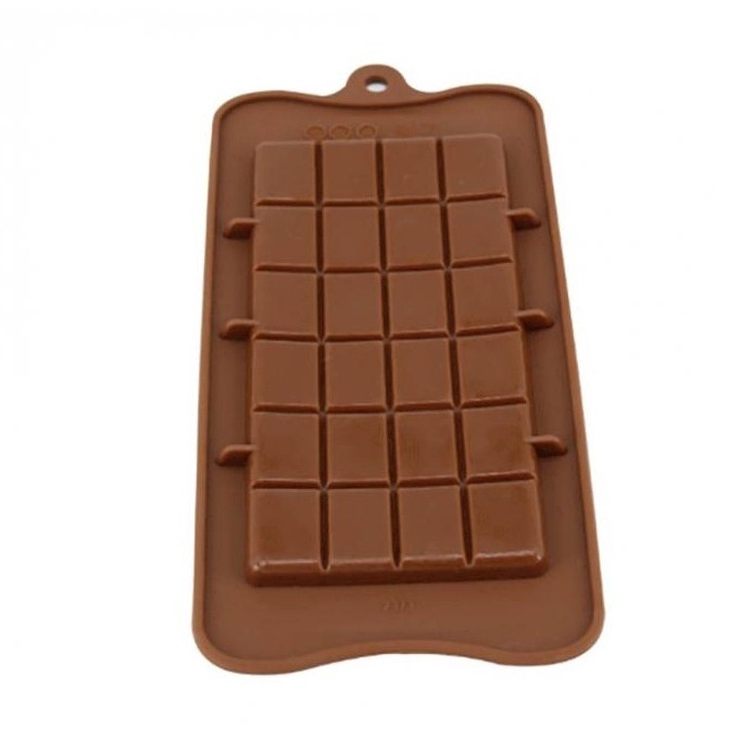 Khuôn silicon làm chocolate hình vuông P4D2