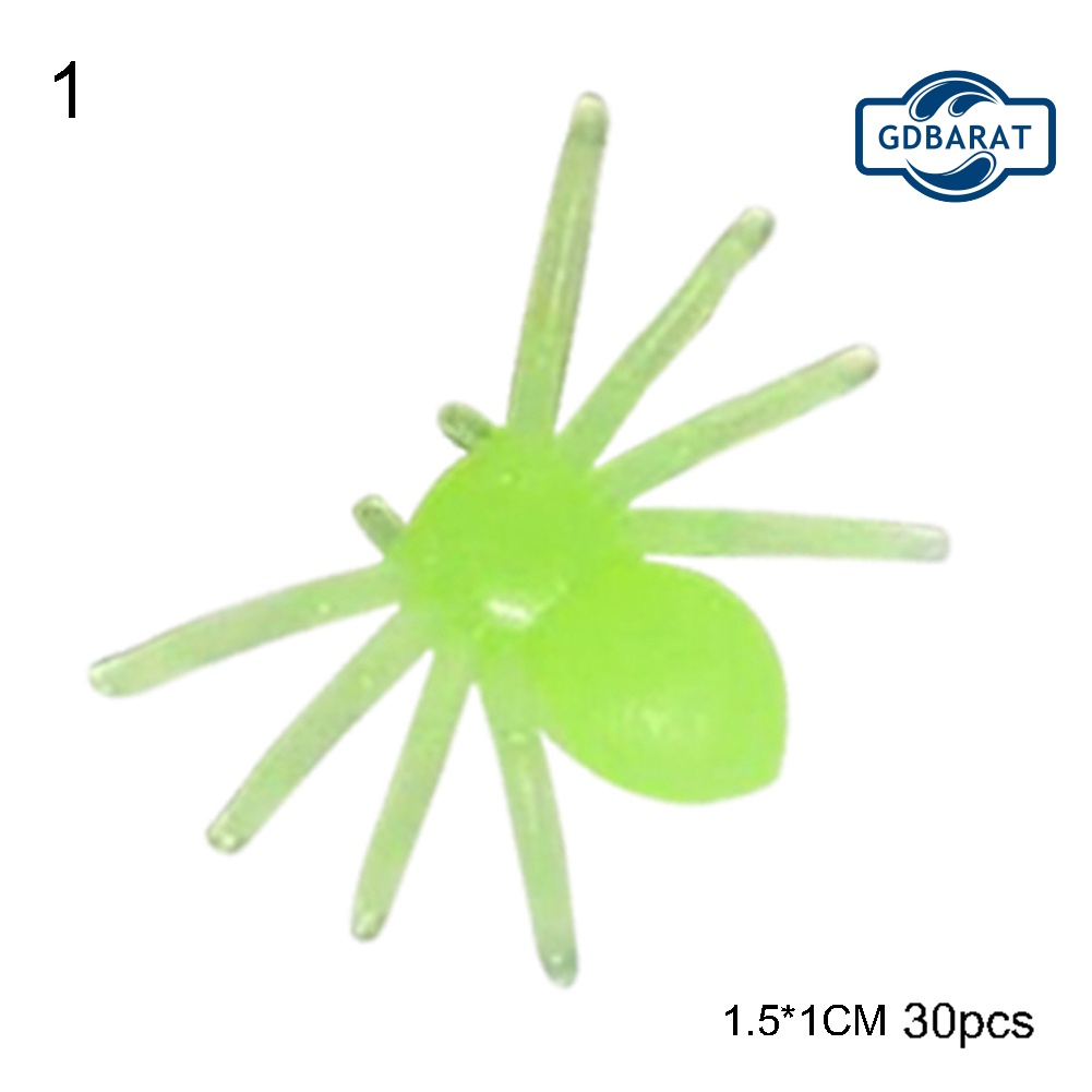 Bộ 30 Con Nhện Nhựa Mini Dùng Trang Trí Halloween