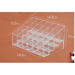 Khay Đựng Son 24 Ô Trong Suốt