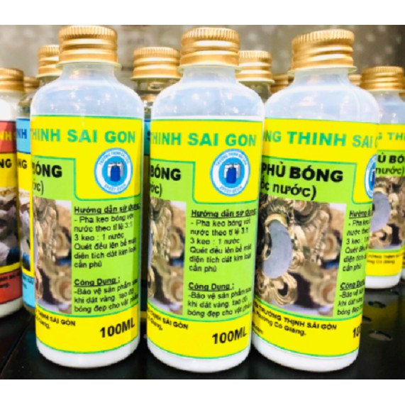 Keo Phủ Bóng Dát Vàng Gốc Nước ( 100ml )