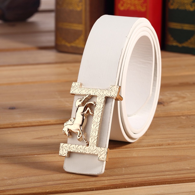 Dây Nịt Da Pu Khóa Chữ H Sang Trọng Cho Nam