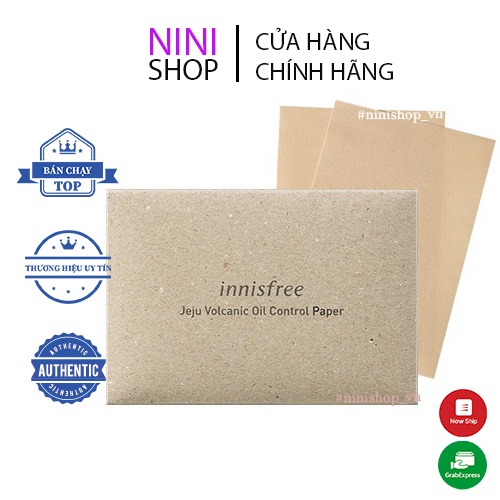 Giấy thấm dầu Innisfree Jeju Volcanic Oil Control Paper - NiNiShop