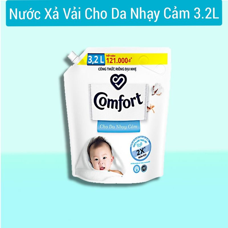 Nước Xả Vải Comfort Cho Da Nhạy Cảm (3.2L/Túi)