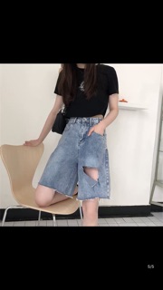 💰Quần Jeans Ngố Rách 1 Bên