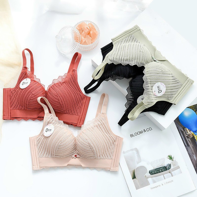 Bộ lót ren <FreeShip> cao cấp không gọng-Nâng ngực đỉnh cao ĐẸP CHUẤT (Bộ lót nâng ngực, bộ đồ lót ren, bộ lót ren) | BigBuy360 - bigbuy360.vn