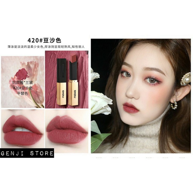 (HÀNG NỘI ĐỊA TRUNG) NOVO - Son thỏi lì Small Gold Bars Velvet Lipstick