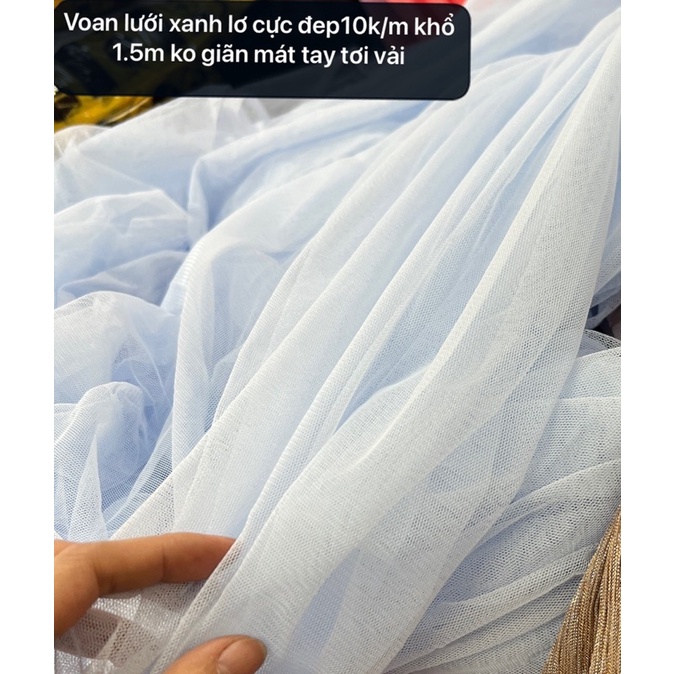 Vải voan trang trí , voan trang trí sinh nhật, Voan Lưới ,voan mỏng nhiều màu đẹp may váy công chúa,