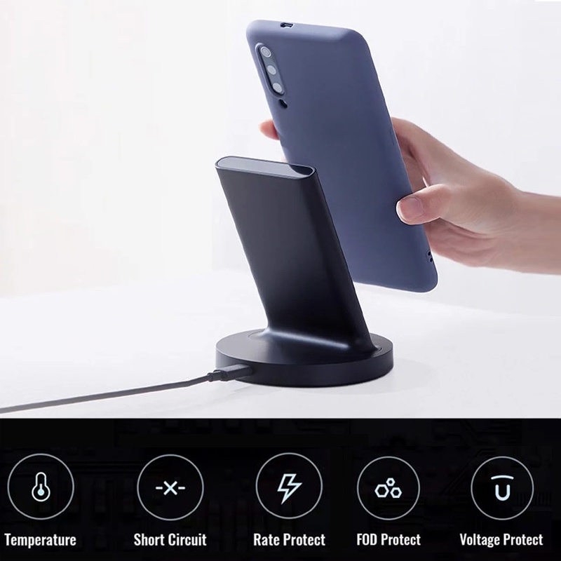 Đế Sạc Nhanh Không Dây Xiaomi 20W WPC02ZM - Sạc Siêu Nhanh, Chuẩn Qi Siêu Sn Toàn, Tương Thích Nhiều Thiết Bị