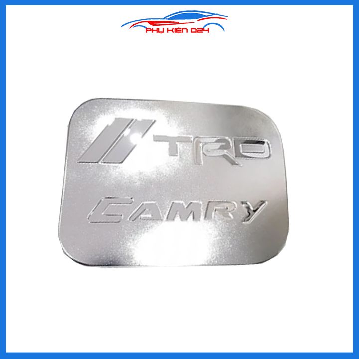 Ốp nắp bình xăng Camry 2012-2013-2014-2015-2016-2017-2018 mạ crom chống trầy trang trí ô tô