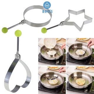Ready Stainless Steel Omelette Egg Frying Mold Love Round Star Mold ♥noel✧Home living