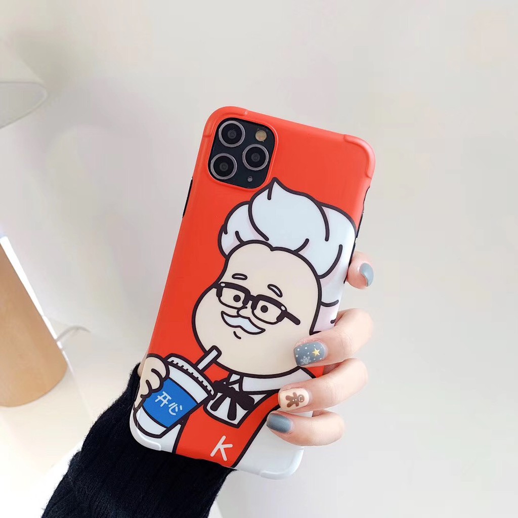 Ốp Điện Thoại Mềm Chống Nứt Họa Tiết Mcdonalds Và Kfc Cho Iphone