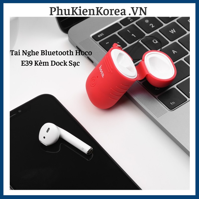 Tai Nghe Hoco E39 Bluetooth Kèm Dock Sạc 1 bên tai - Hàng Chính Hãng 100%