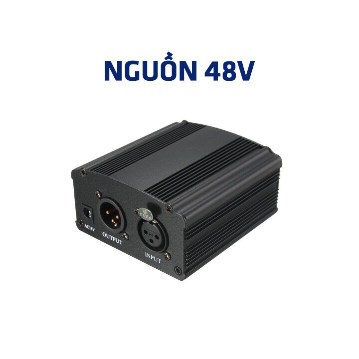 Nguồn 48V Cho Micro Thu Âm Condenser, giành cho mua kèm micro PC-K200, PC-K320, PC-K500, PC-K600