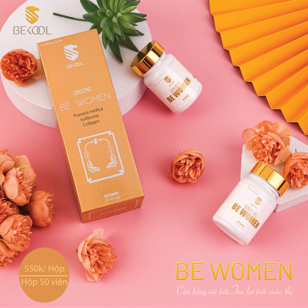 Viên uống nở ngực BeWomen tăng 3-5 size, da dẻ trắng hồng, điều hoà kinh nguyệt, giảm khô hạn, giảm chảy xệ sau sinh