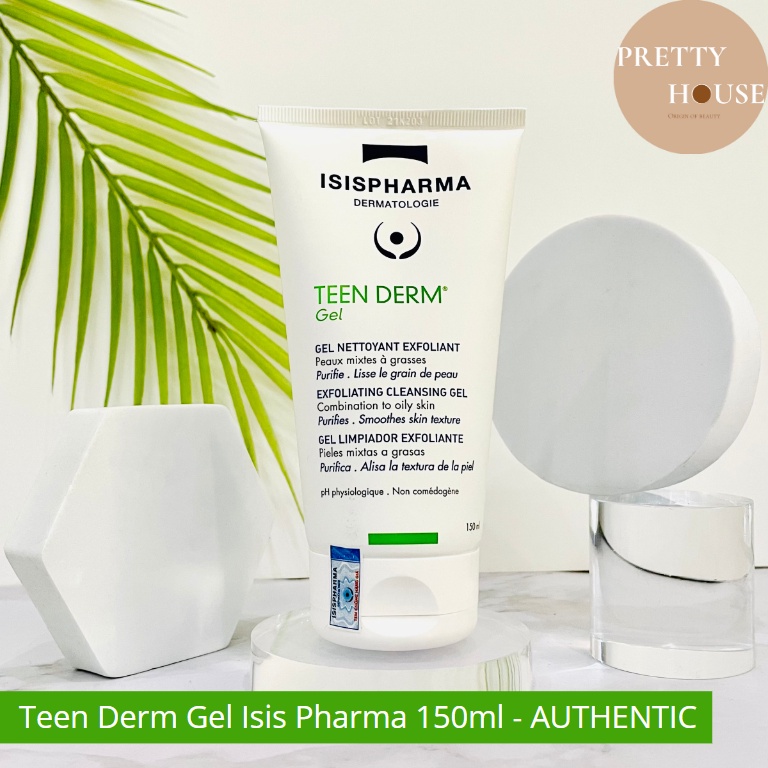 [HSD2027-CHÍNH HÃNG]Sữa rửa mặt, giảm nhờn, ngừa mụn TEEN DERM GEL ISIS PHARMA