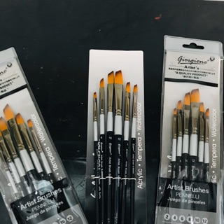 Bộ cọ Bản 6 cây - Bộ cọ vẽ mĩ thuật Artist Brushes - Bộ cọ Bản Dẹt