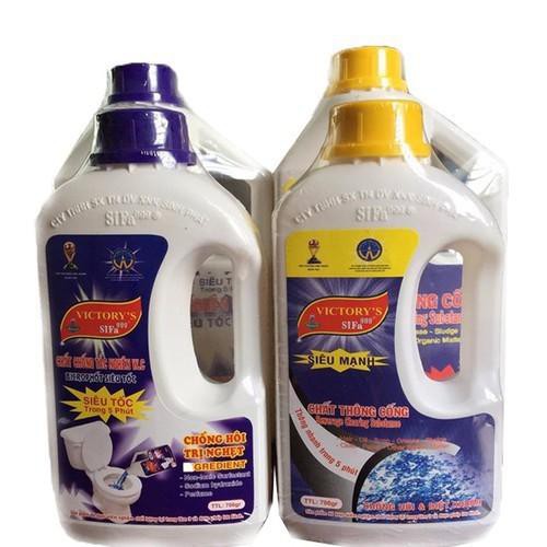 Chai thông cầu cống 700ml sifa - Bộ thông cầu thông cống siêu mạnh sifa - Dung dịch thông cống