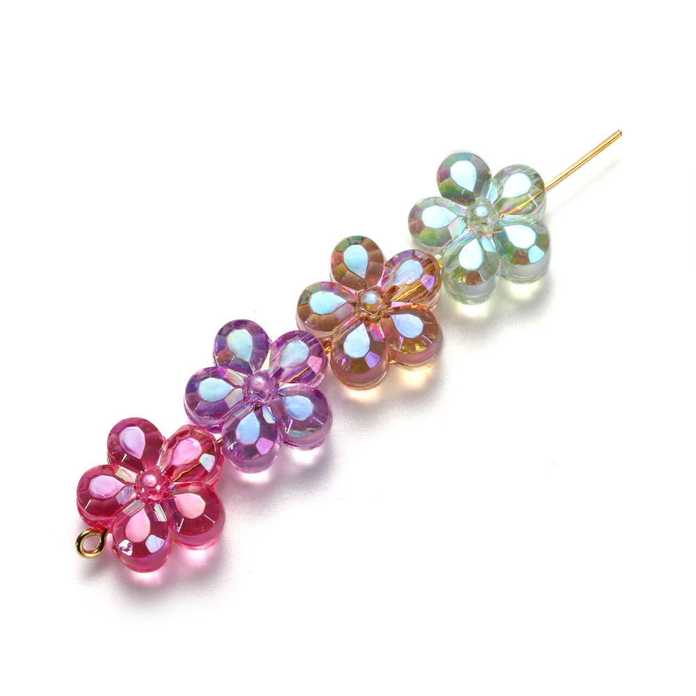 St.kunkka 10 cái / bộ hạt đục lỗ hình hoa 15mm để làm đồ trang sức DIY tốt