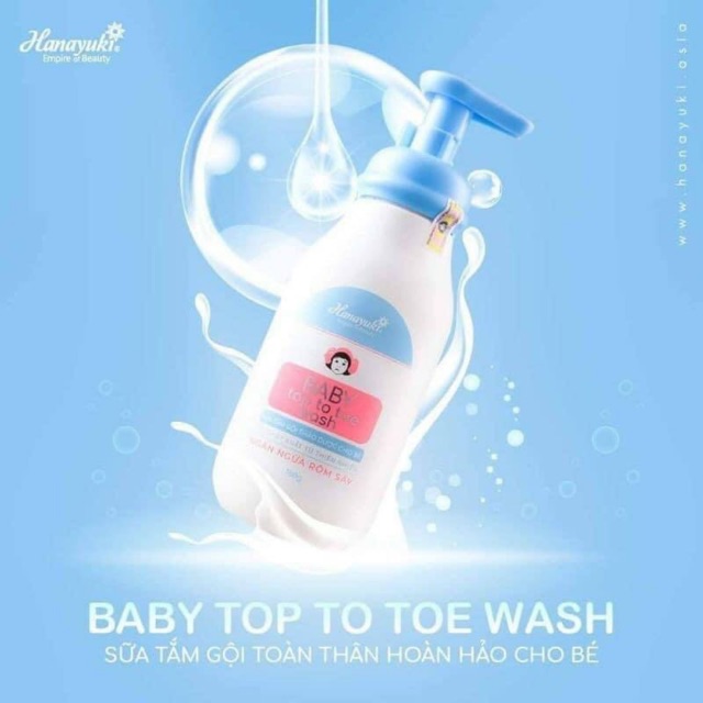 Sữa Tắm Baby Top To Toe Wash Hanayuki