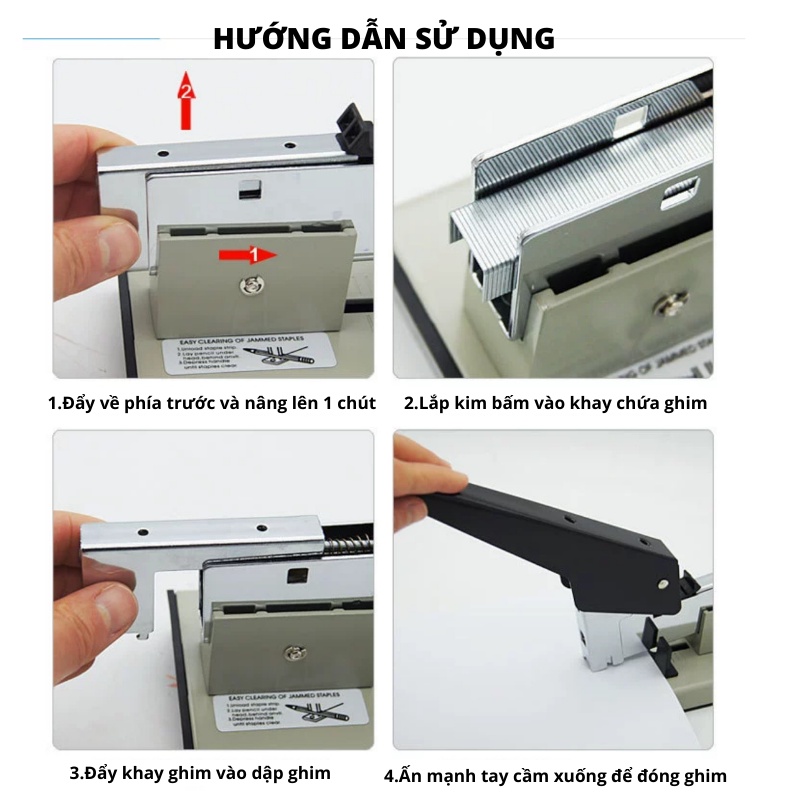 Dập ghim đại KW-TriO 50LA cỡ lớn - Máy dập ghim đại dập 240 tờ | Hàng Chính Hãng - 1 chiếc