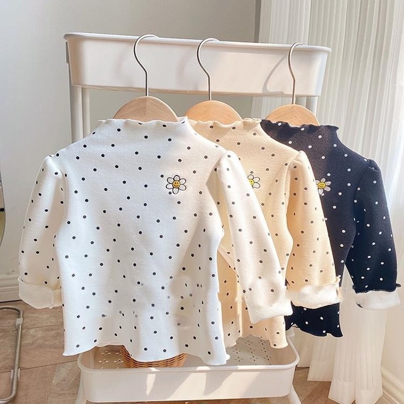 Áo Len Cổ Lọ Ấm Áp Thoải Mái Cho Bé Gái Mùa Thu