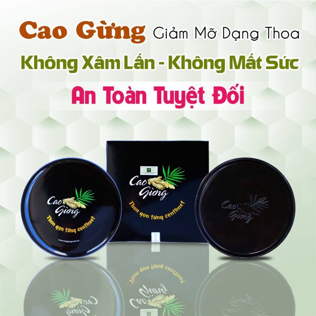 Cao gừng tan mỡ