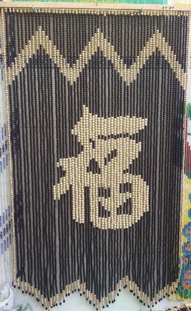 MÀN RÈM HẠT GỖ DẦY TREO CỬA