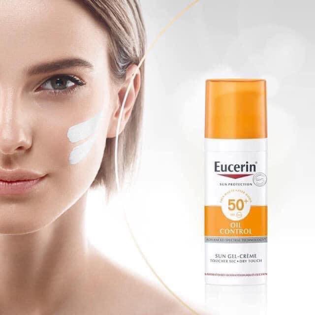 Kem chống nắng da dầu mụn Eucerin Sun Gel Cream Dry Touch Oil Control Spf50+ 50ml