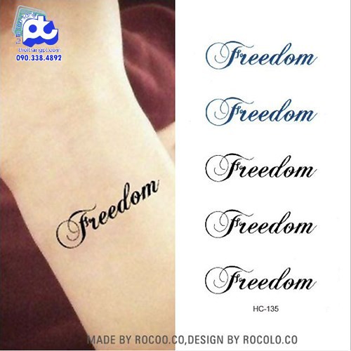 Hình Xăm Dán Tattoo Chữ