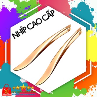 nhíp nhổ lông mạ vàng SIDUMI, nhíp nhổ râu, nhíp nhổ lông nách, nhíp nhổ tóc sâu siêu bám không đứt