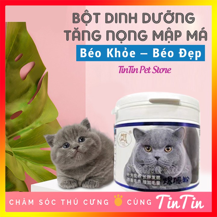 Bột Dinh Dưỡng Tăng Nọng Mập Má STRONG GRILLS 200gr Cho Mèo #Tintin Pet Store