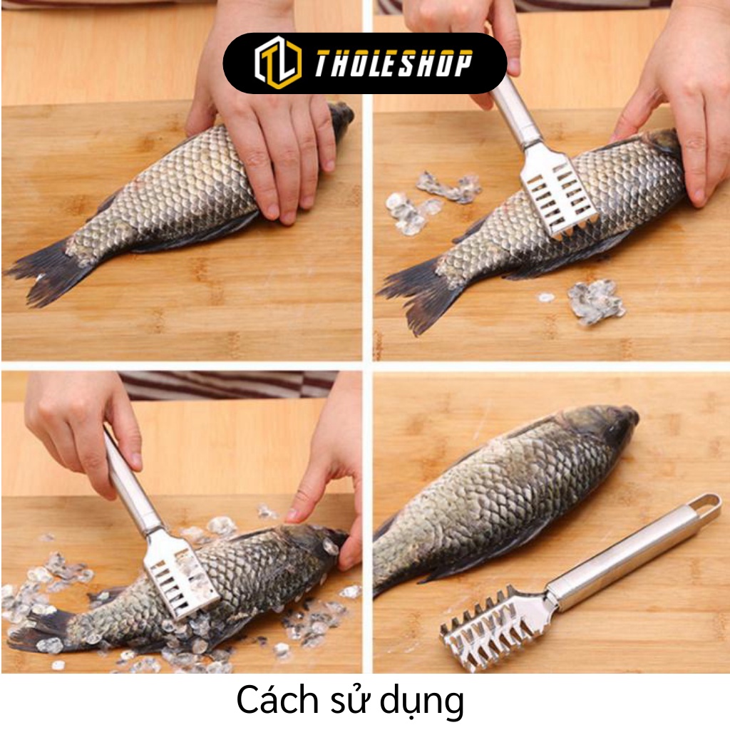 Dụng Cụ Đánh Vảy Cá - Cây Cạo Vảy Cá Bằng Inox Chất Liệu Inox Cao Cấp, An Toàn 5350