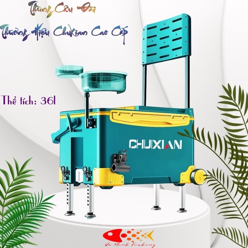 Thùng Câu Đài CHIXUAN Đa Năng Thể Tích 36 Lít Cao Cấp Giữ Nhiệt Cực Tốt, Thách Thức Mọi Địa Hình Khi Đi Câu Cá