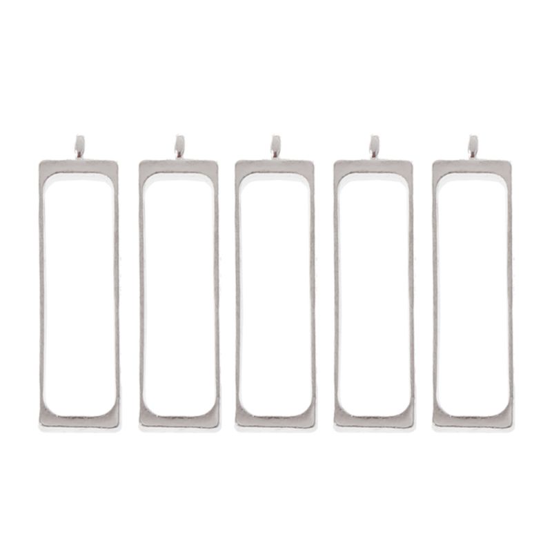 Set 5 Khay Kim Loại Làm Mặt Trang Sức DIY