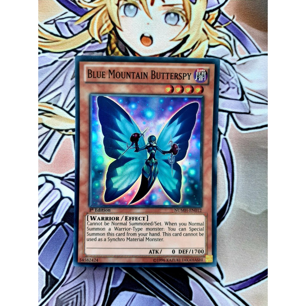 [ĐỖ LẠC SHOP ] THẺ BÀI YUGIOH -MONSTER-Blue Mountain Butterspy - NUMH-EN012 - Super Rare 1st Edition