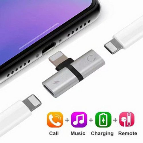 [ FREESHIP ] Cáp chuyển tai nghe iPhone - Siêu gọn nhẹ - Hỗ trợ Mic đàm thoại - Không cần Bluetooh