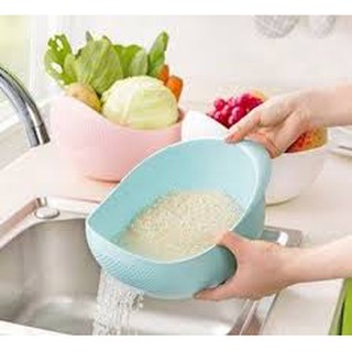 Rổ nhựa rửa thực phẩm có rãnh ráo nước