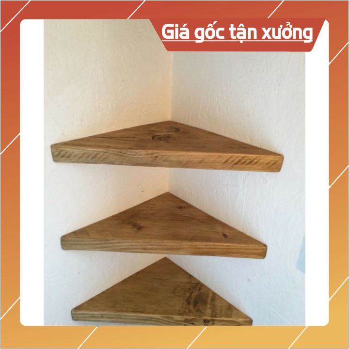 " XẢ KHO" Kệ gỗ treo tường tam giác vuông góc 90 | BigBuy360 - bigbuy360.vn