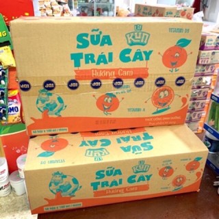 Thùng sữa trái cây Lif Kun Trái cây 48 hộp x 110ml